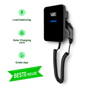 V2C Trydan 3,7-22kW | 3 fase | Spiraal-kabel | Type 2